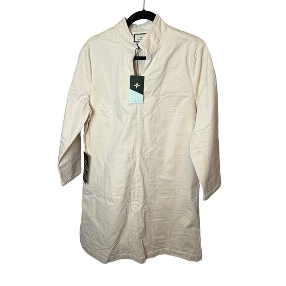 NWT Tuckernuck XL Winter White Corduroy Dress Old Money Quiet Luxury Minimalist - Picture 2 of 9